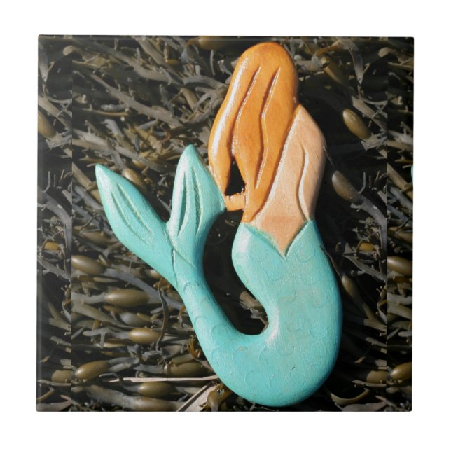 redheaded mermaid tile (Front)
