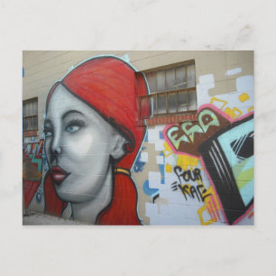 Redheaded Mystery Woman Postcard