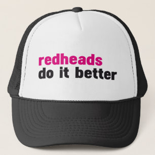 Redheads do it better trucker hat