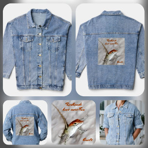 Redheads have more Fun Photographic Lizard Denim Jacket