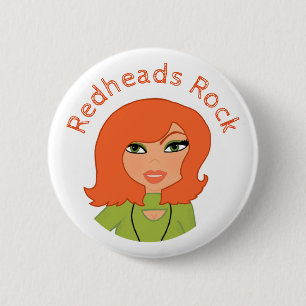Redheads Rock Button