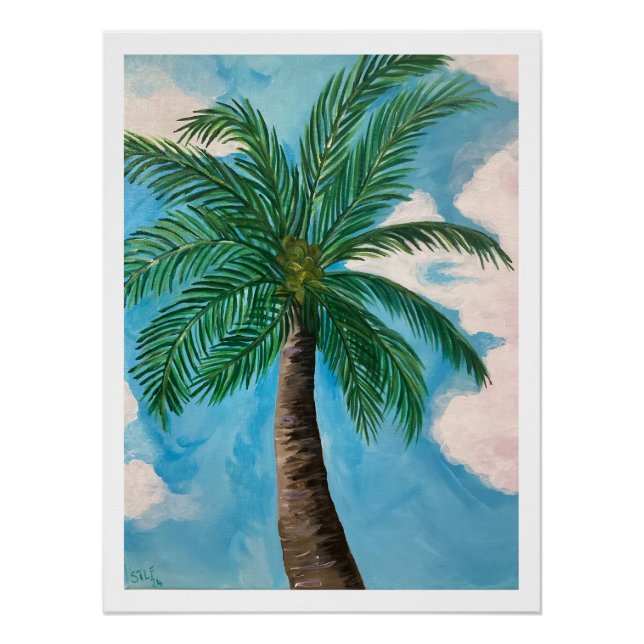 Redland Bay Palm Tree Poster (Front)