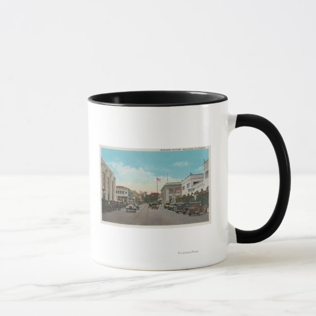Redlands, CA - Business District Town Centre Vie Mug (Right)