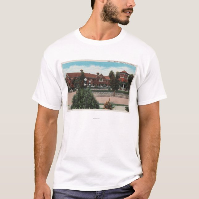 Redlands, CA - View of Smiley Library T-Shirt (Front)