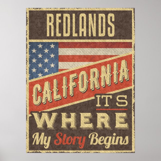 Redlands California Poster (Front)