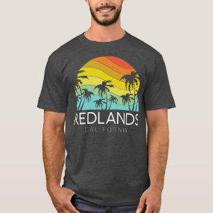 Redlands California SoCal Bear Retro Palm San Bern T-Shirt