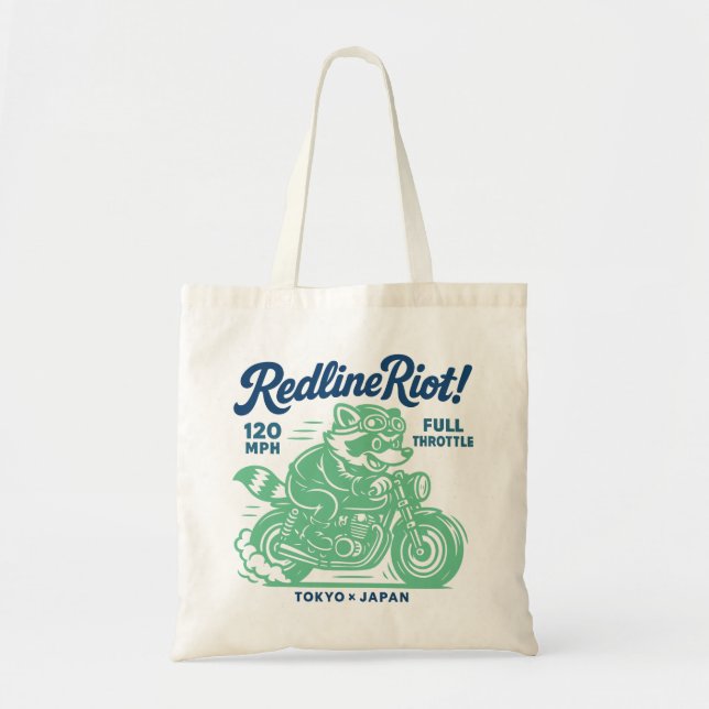 Redline Riot Tote Bag (Front)