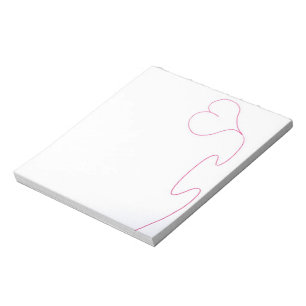 Redlined Heart Notepad