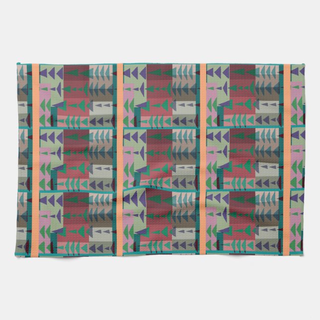 Redman4u2 Geometric Graphic Motif Modern Trend Tea Towel (Horizontal)