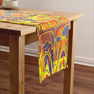 Redman4u2 Geometric Graphic Motif Table Runner