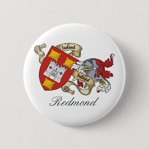 Redmond Family Crest 6 Cm Round Badge