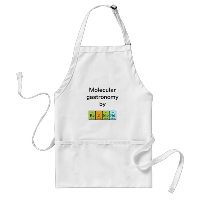 Redmond periodic table name apron (Front)