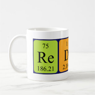 Redmond periodic table name mug