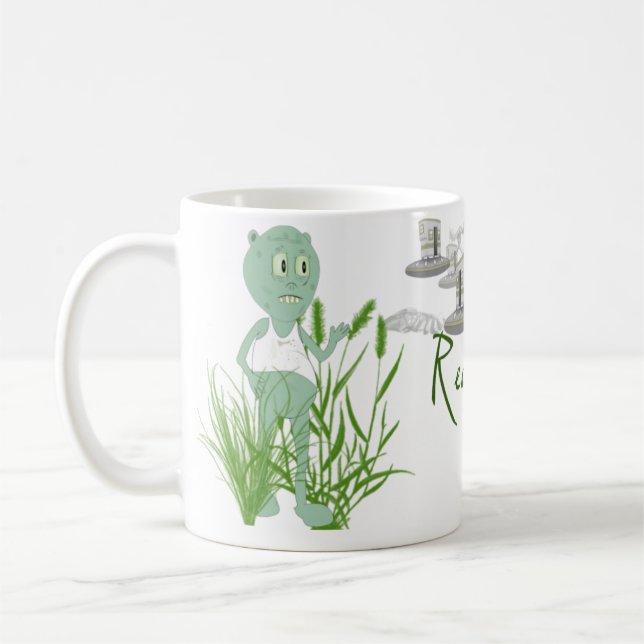 Redneck Aliens Funny Mug (Left)