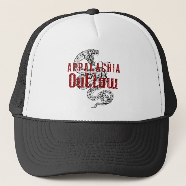 Redneck Appalachia Outlaw Trucker Hat (Front)