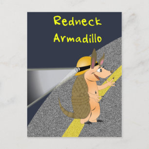 Redneck Armadillo Postcard