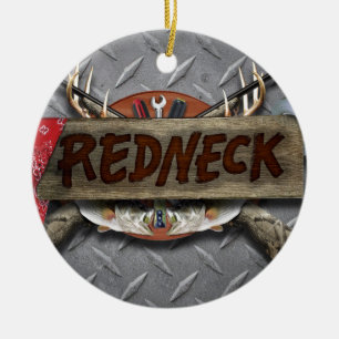 Redneck Ceramic Ornament