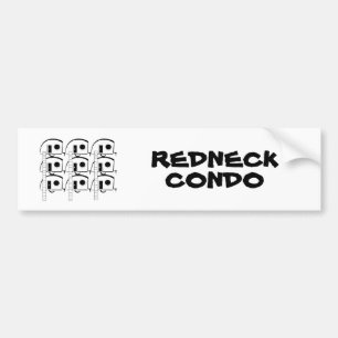 REDNECK CONDO bumper sticker