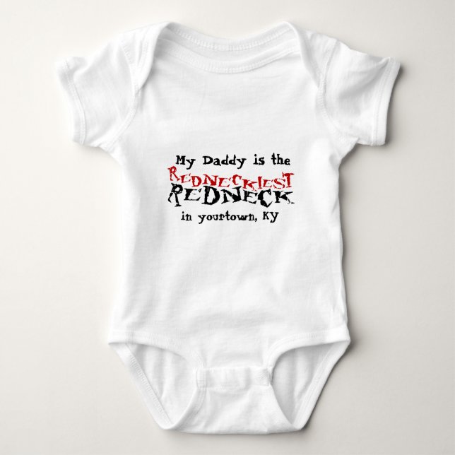 Redneck Daddy Baby Sleeper Baby Bodysuit (Front)
