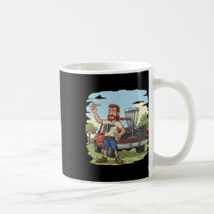 Redneck Disc Golf - Truck Bed Basket Frolf Tee Coffee Mug