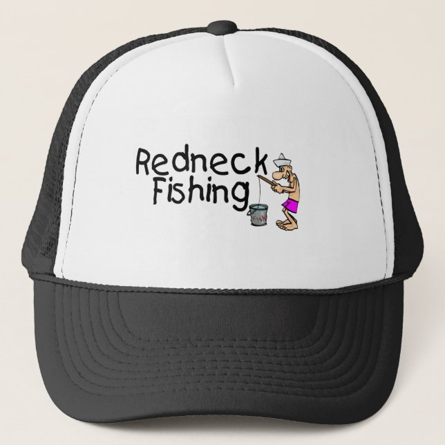 Redneck Fishing Trucker Hat (Front)