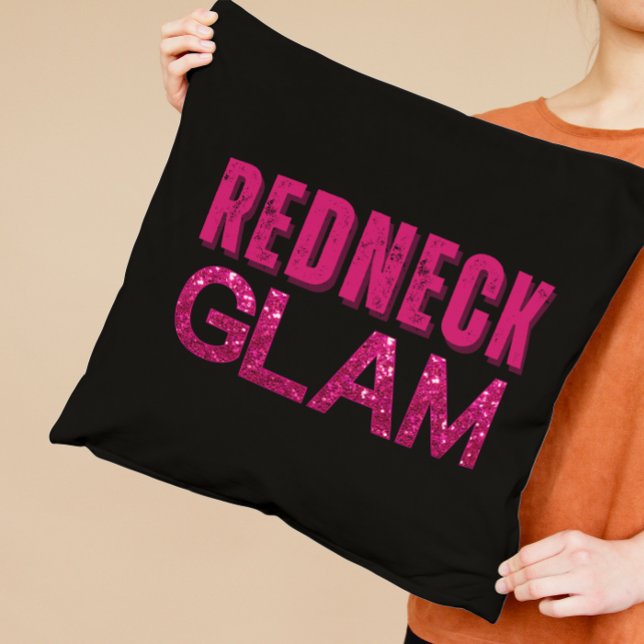 Redneck Glam Pink Glitter Cushion (Creator Uploaded)