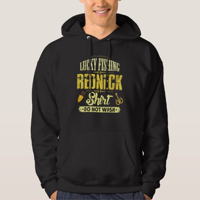 Redneck Proud Country Southern Style Humour Sarcas Hoodie (Front)