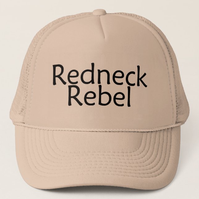 Redneck Rebel Trucker Hat (Front)
