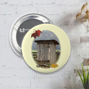 Redneck Rest Stop 6 Cm Round Badge