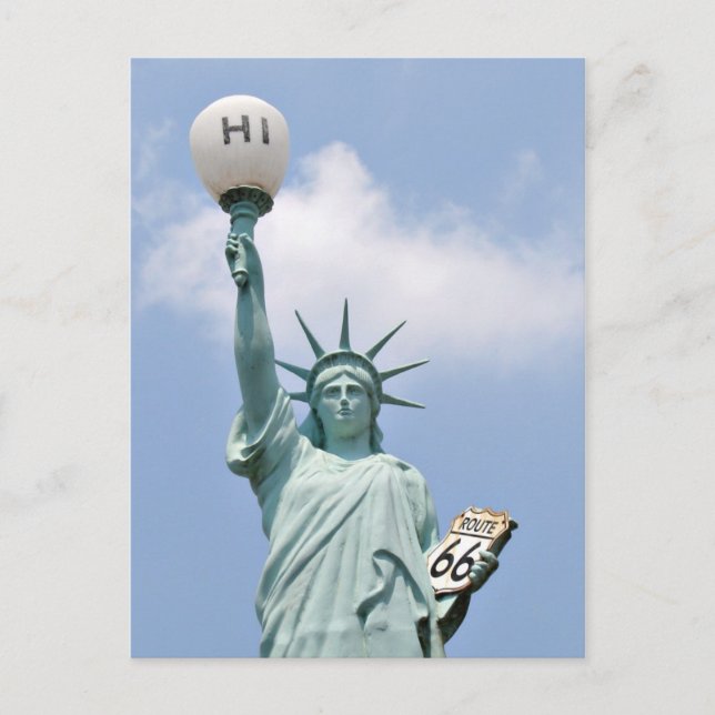 Redneck Statue of Liberty Postcard (Front)