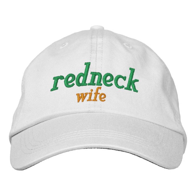 redneck Wife Embroidered Hat (Front)