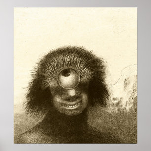 Redon - Deformed Polyp (Smiling Hideous Cyclops) 1 Poster