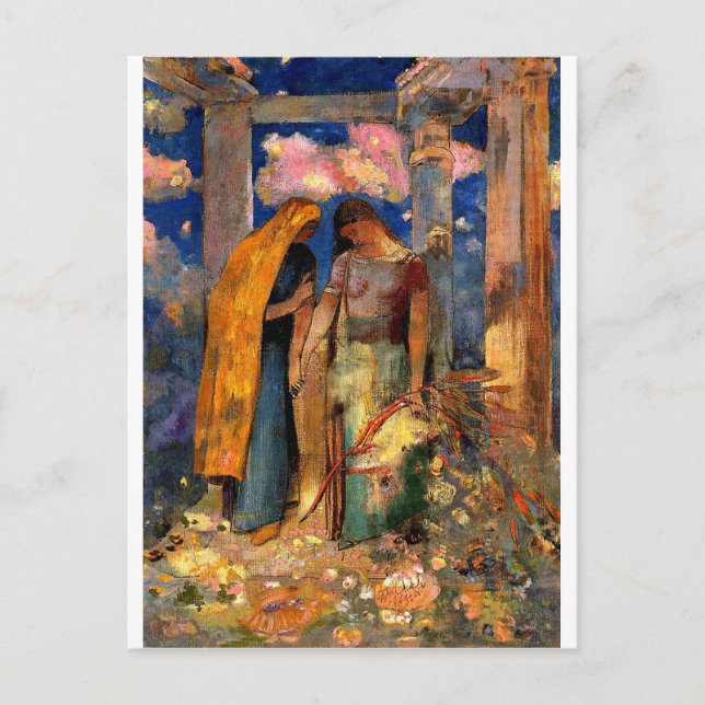 Redon - Mystical Conversation Postcard (Front)