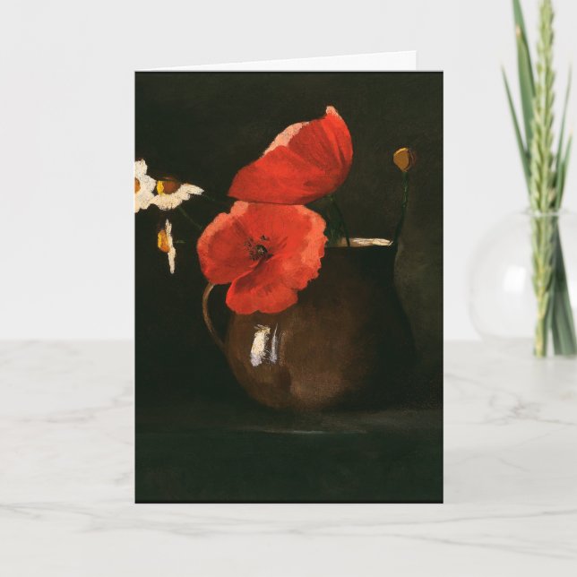 Redon - Poppies and Daisies Card (Front)