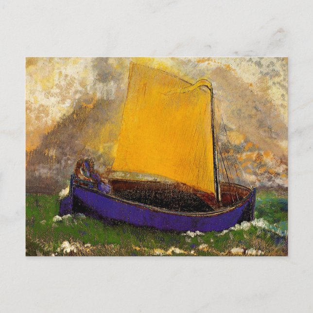 Redon - The Mysterious Boat Postcard (Front)