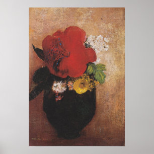 Redon - The Red Poppy Poster