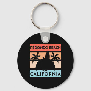 Redondo Beach California Surf Summer Vacation Vint Key Ring