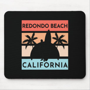 Redondo Beach California Surf Summer Vacation Vint Mouse Pad
