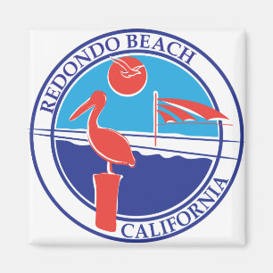 Redondo Beach Color Logo 01 Magnet