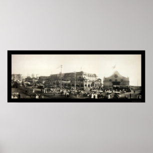 Redondo Beach People Photo 1910 Poster