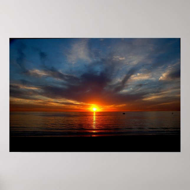 Redondo Beach Sunset #1 Poster (Front)