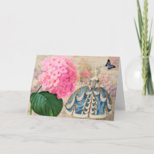 Redoubt Pink Hydrangea Greeting Card