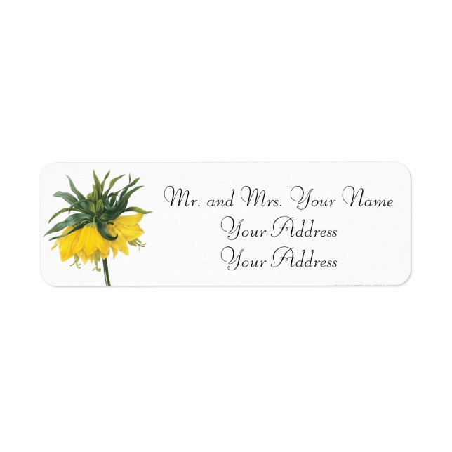 Redoute Botanical Custom Avery Address Labels (Front)