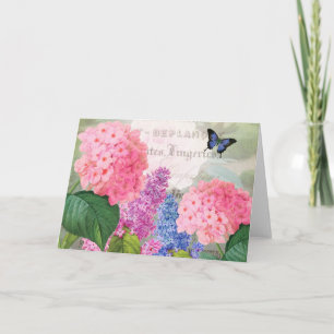 Redoute Flower Garden Greeting Card