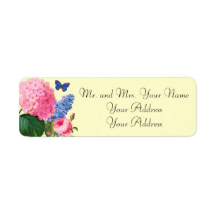 Redoute Flowers Custom Avery Address Labels