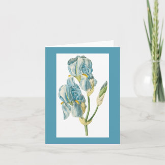Redoute Iris Notecard