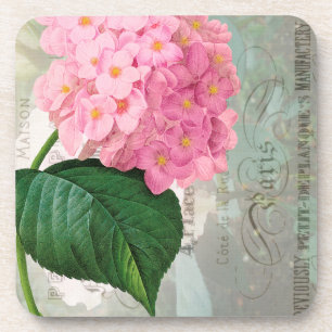 Redoute Pink Hydrangea Coasters