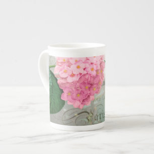 Redoute Pink Hydrangea Mug Cup