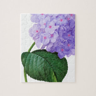 Redoute Purple Hydrangea Jigsaw Puzzle