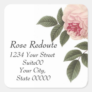 Redoute Rose Adderss Sticker